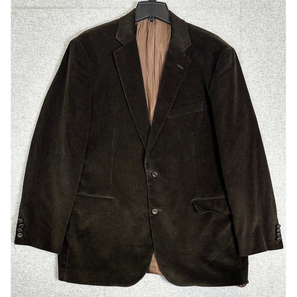 Brooks Bros‎ 346 Madison Corduroy Blazer Mens XL Chocolate Brown Sport Coat